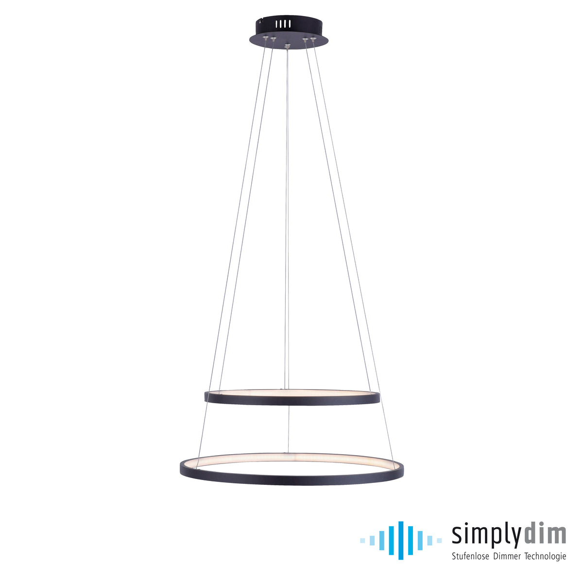 Même luminaire détouré sur fond blanc, logo simplydim en bas à droite