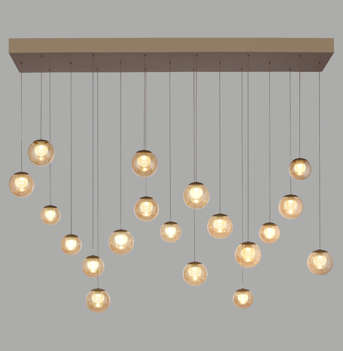 Suspension Pure Popup marron, P 150 cm