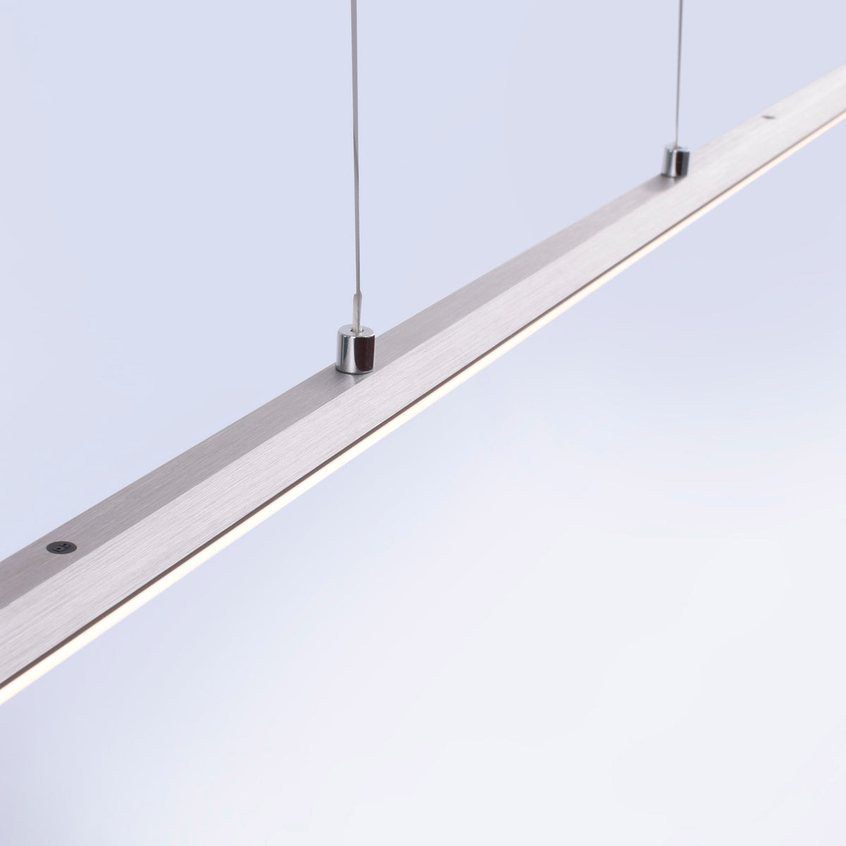Suspension Pure-Lite argentée, P 100 cm