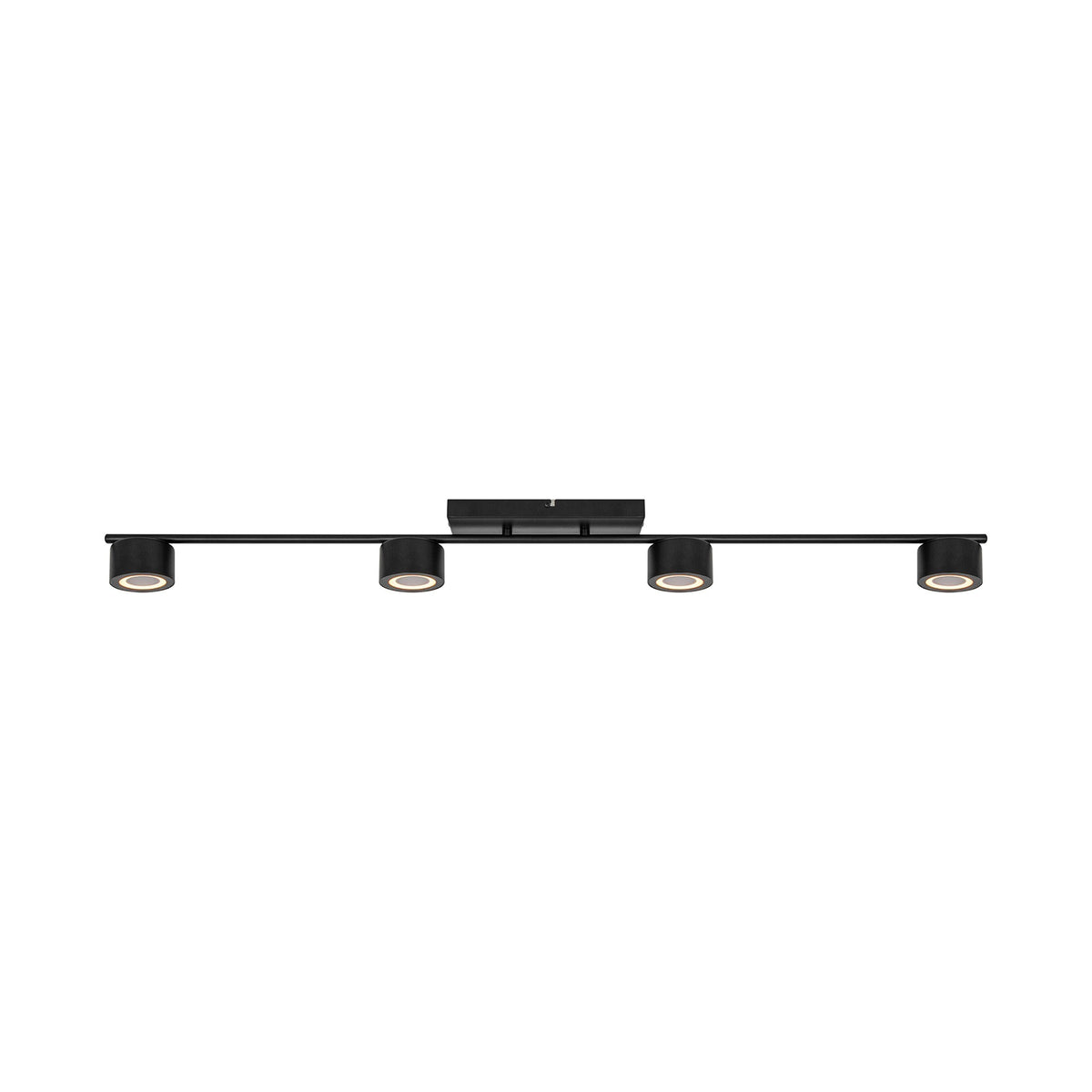 Plafonnier spots LED Clyde 4-Rail noir