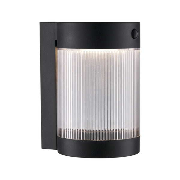 Applique extérieure LED Coupar solaire noire, IP44