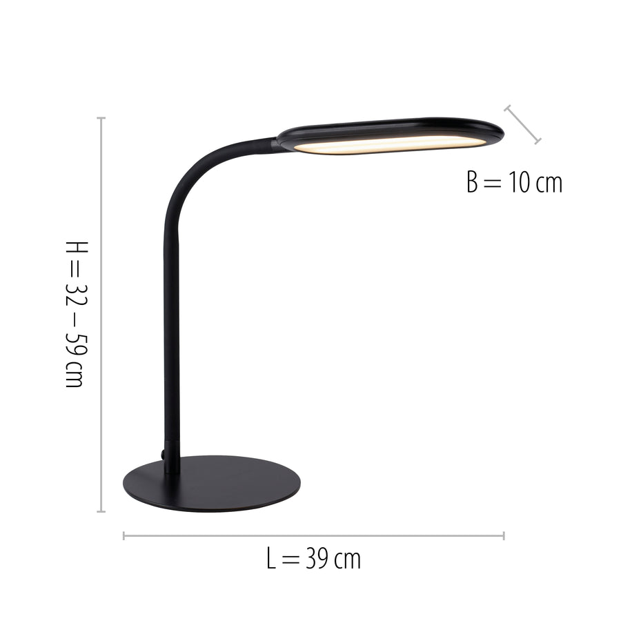 Lampe à poser Kelly noire