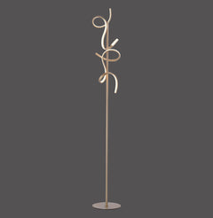 Lampadaire Curls laiton mat