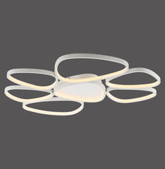 Plafonnier Pebbles blanc, H 92 cm