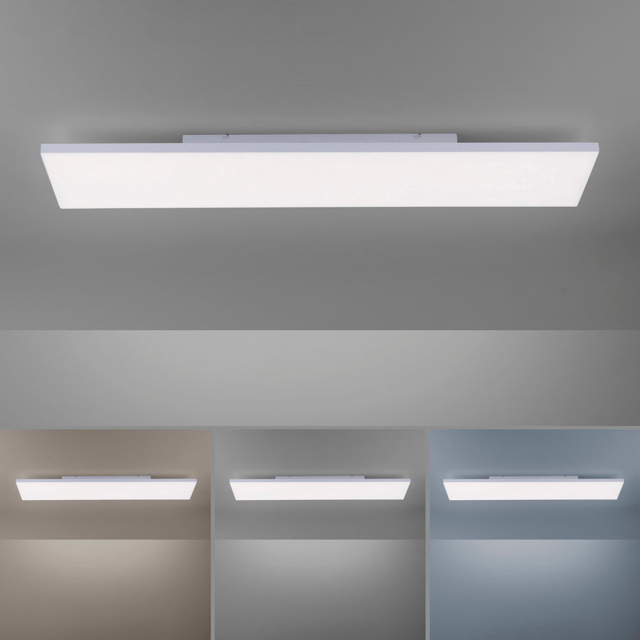 Comparatif des trois températures de couleur obtenues avec le panneau LED blanc.
