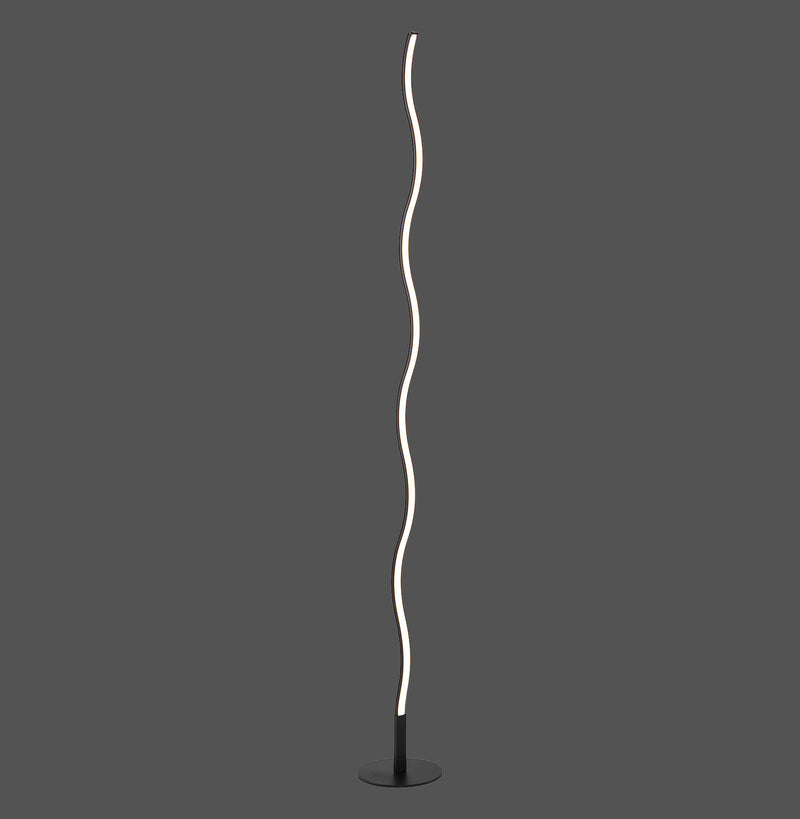 Lampadaire Wave noir