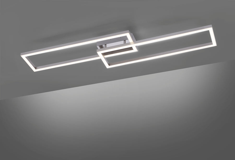 Plafonnier Lolasmart-Maxi acier, L 26 cm