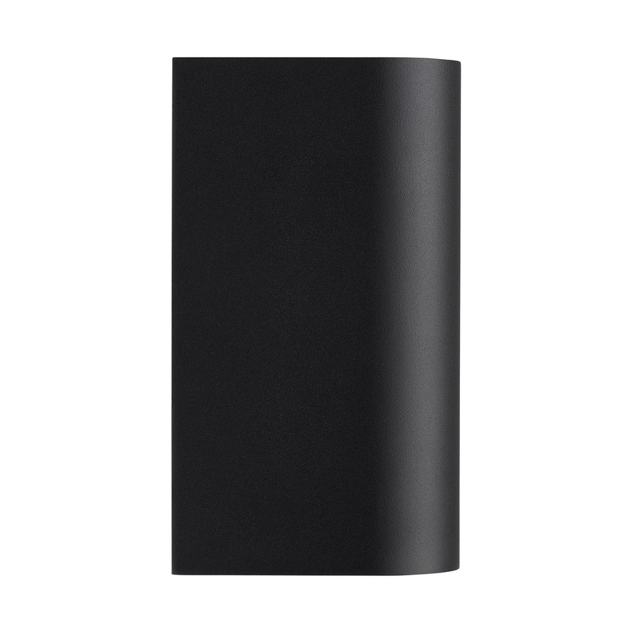 Second angle du corps cylindrique noir mat, surface lisse et fermée