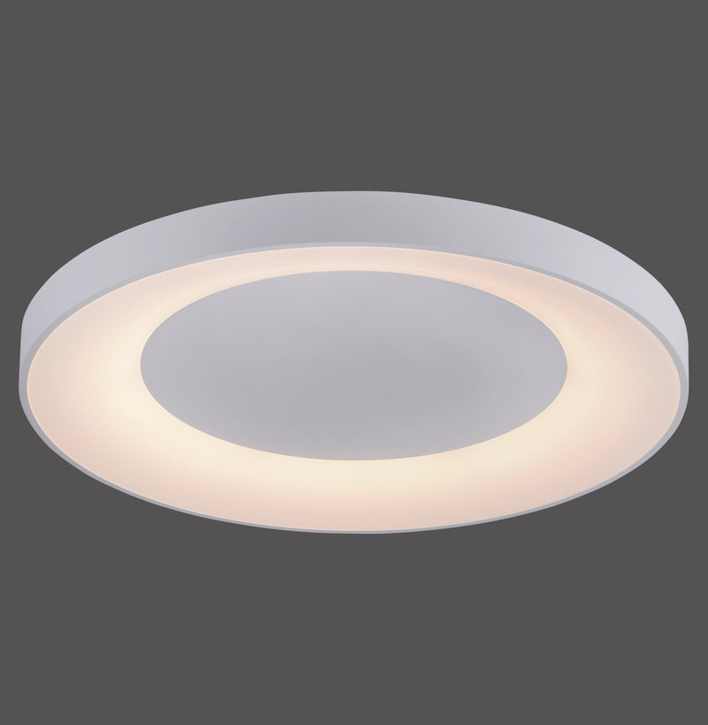 Plafonnier Anika blanc, L 70 cm