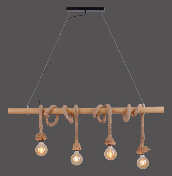 Suspension luminaire | Rope Bois