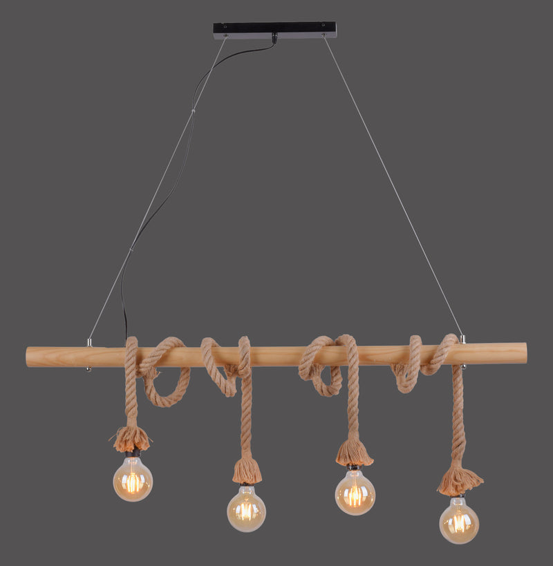 Suspension luminaire | Rope Bois
