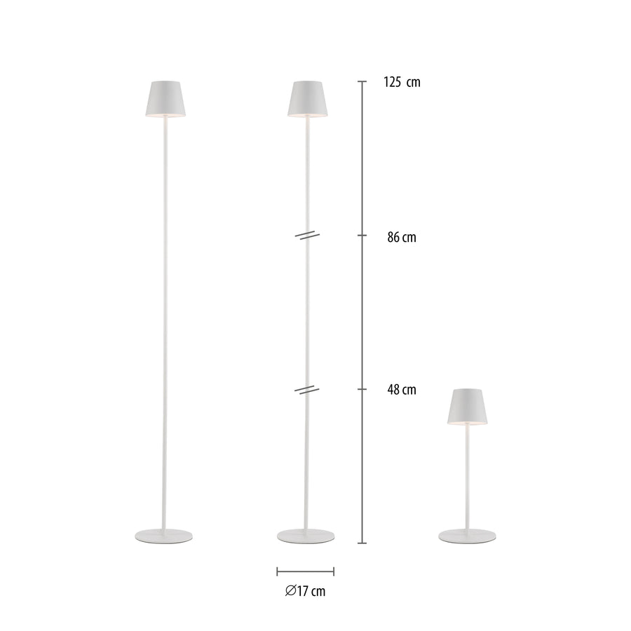 Luminaire extérieur Euria blanc