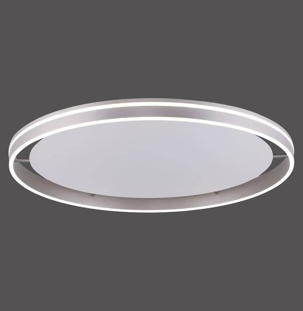 Plafonnier Q-Vito acier, L 79,4 cm