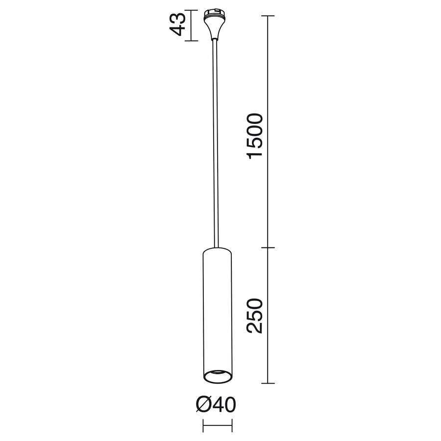 Suspension Dube, LED intégrée