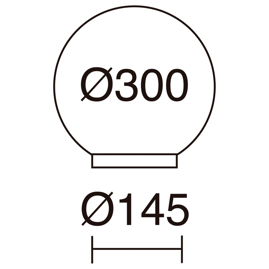 Lampe extérieure Glou grand modèle IP44, noir