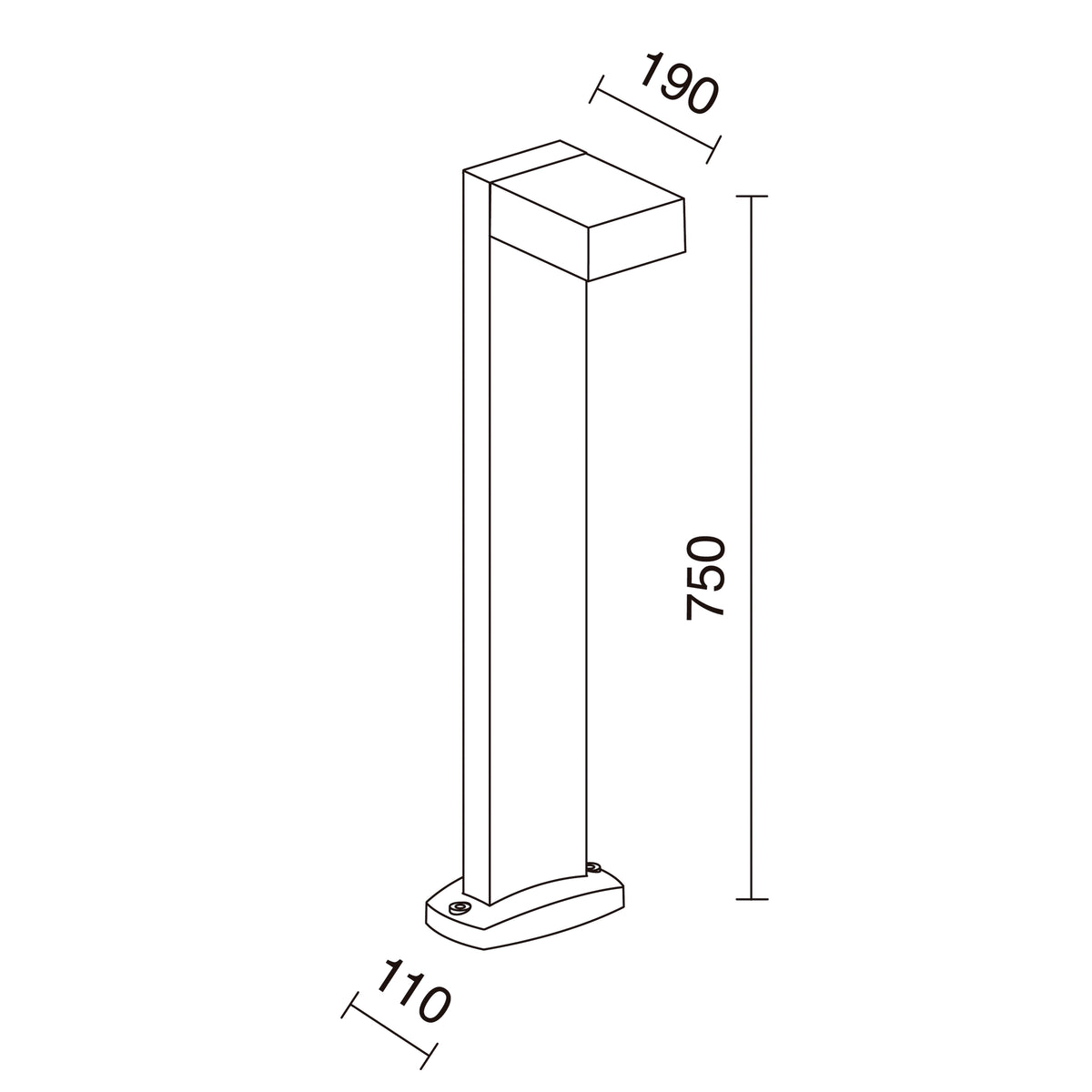 Borne extérieure Guiu IP54, anthracite