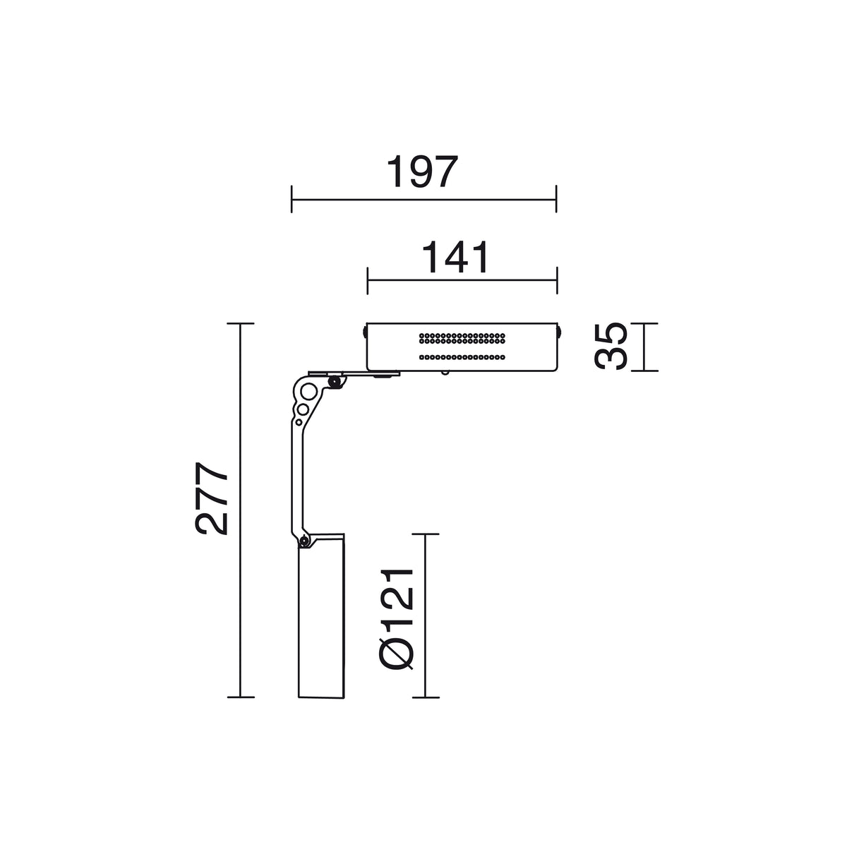 Spot en saillie orientable Haiti, pour ampoule AR111 (G53)