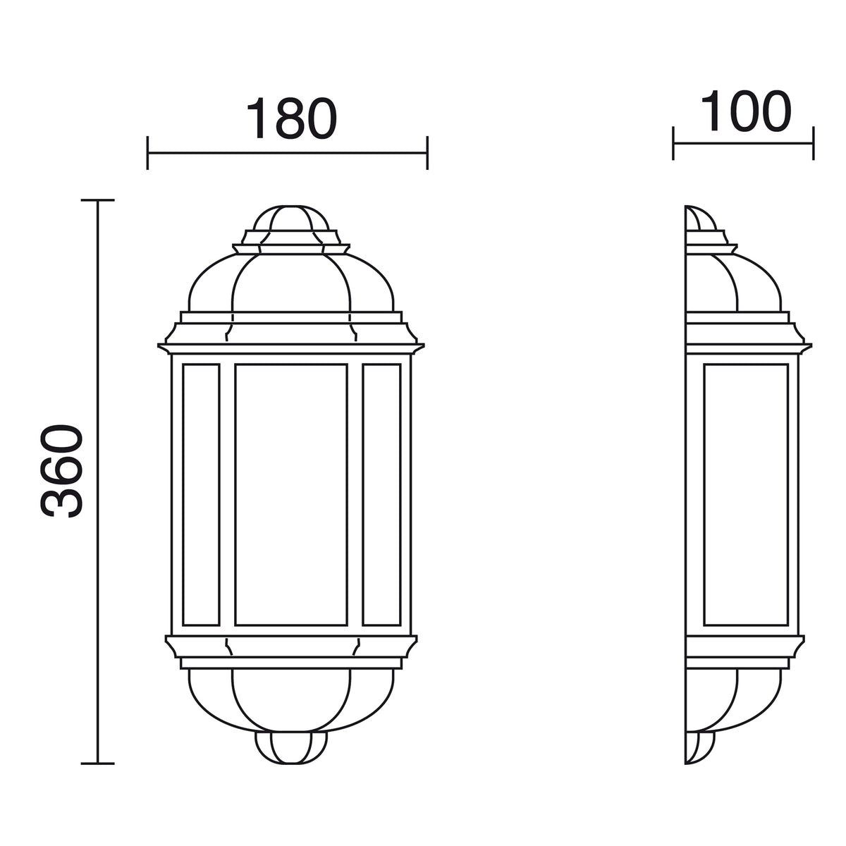 Applique extérieure Medi IP43, version B