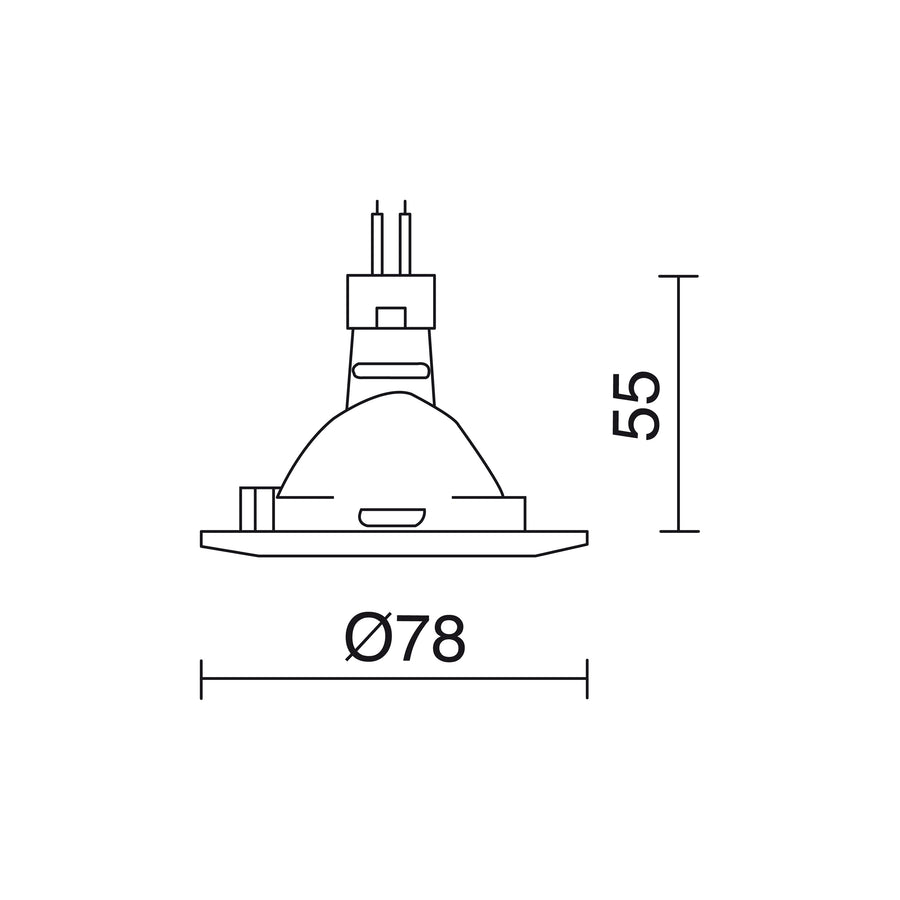 Spot encastrable Nix rond, pour ampoule GU5.3