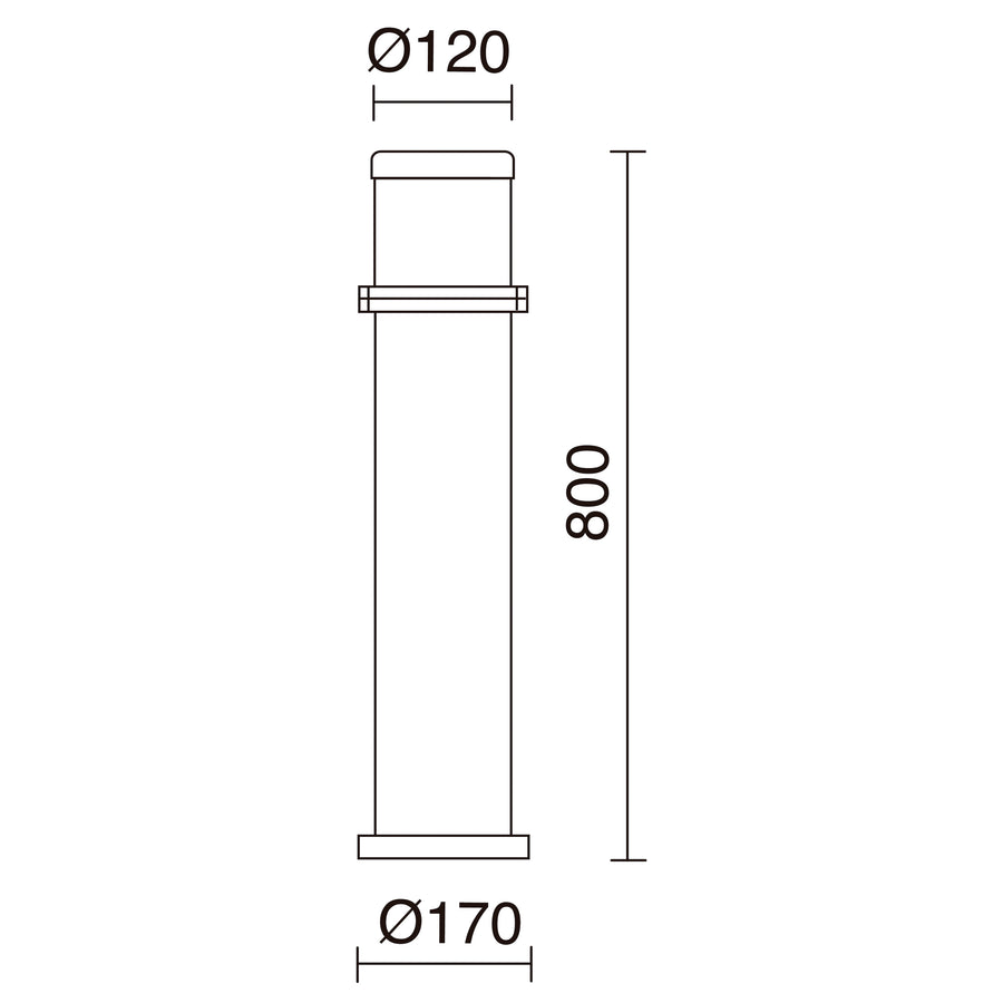 Borne extérieure OMO IP55, H 80 cm