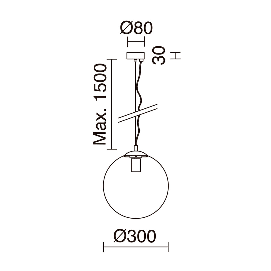Suspension OXY, Ø 30 cm
