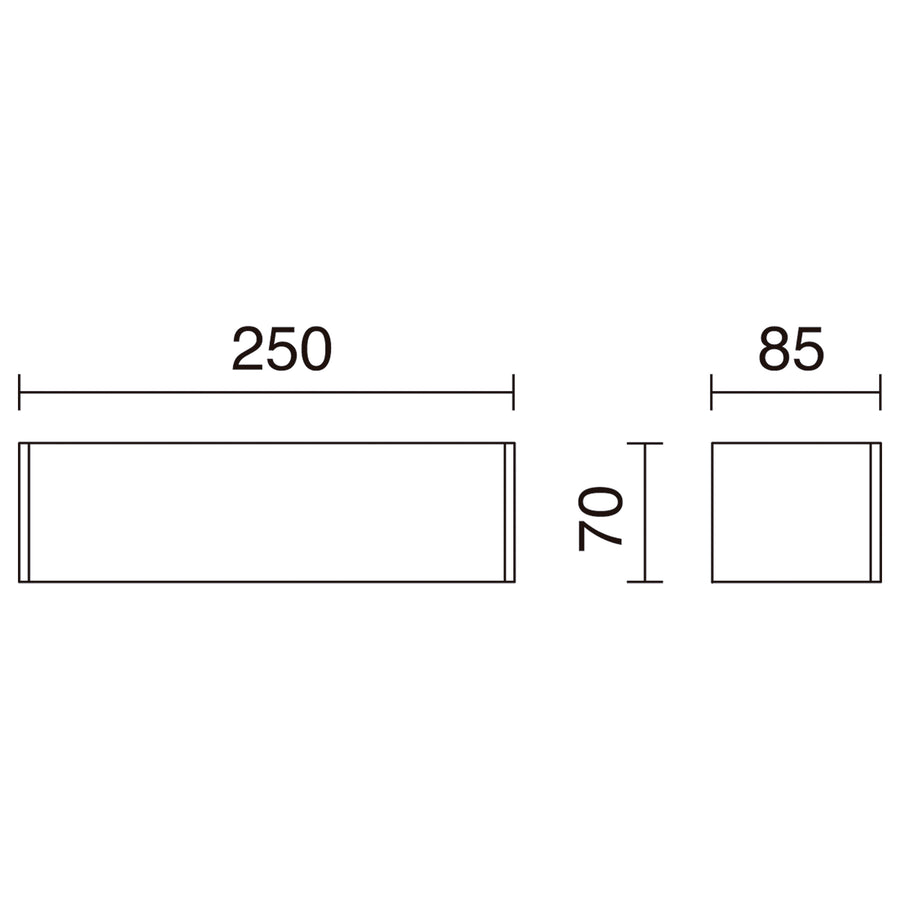 Applique murale Rett modèle moyen up-down
