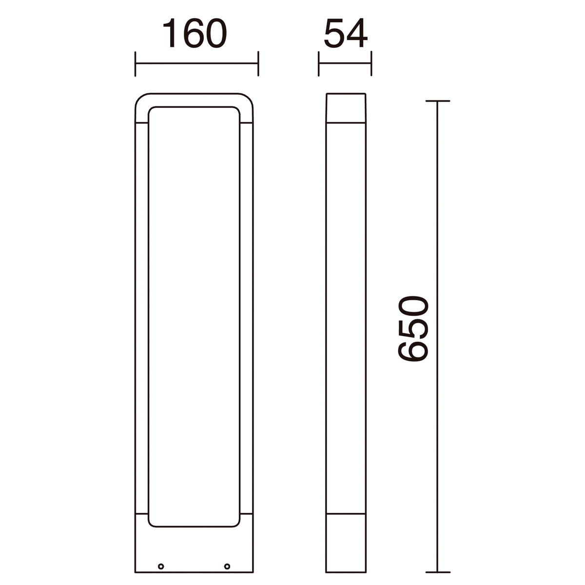 Borne extérieure Sibila IP54, anthracite