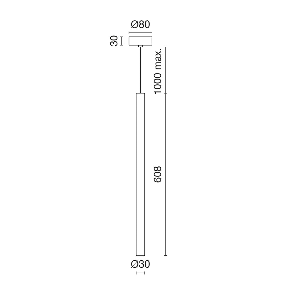 Suspension Tania, vert antique, version E