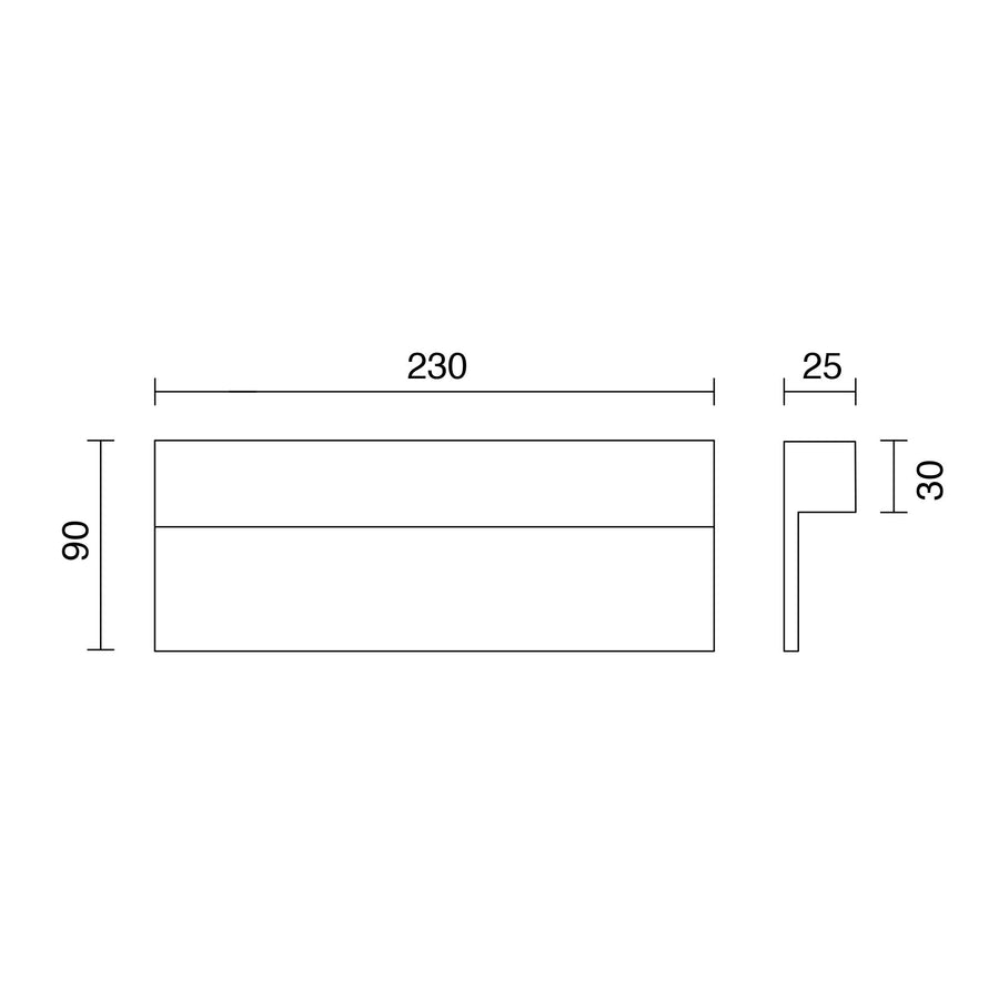 Applique extérieure Tasca IP65, anthracite, 6 W, 4000 K