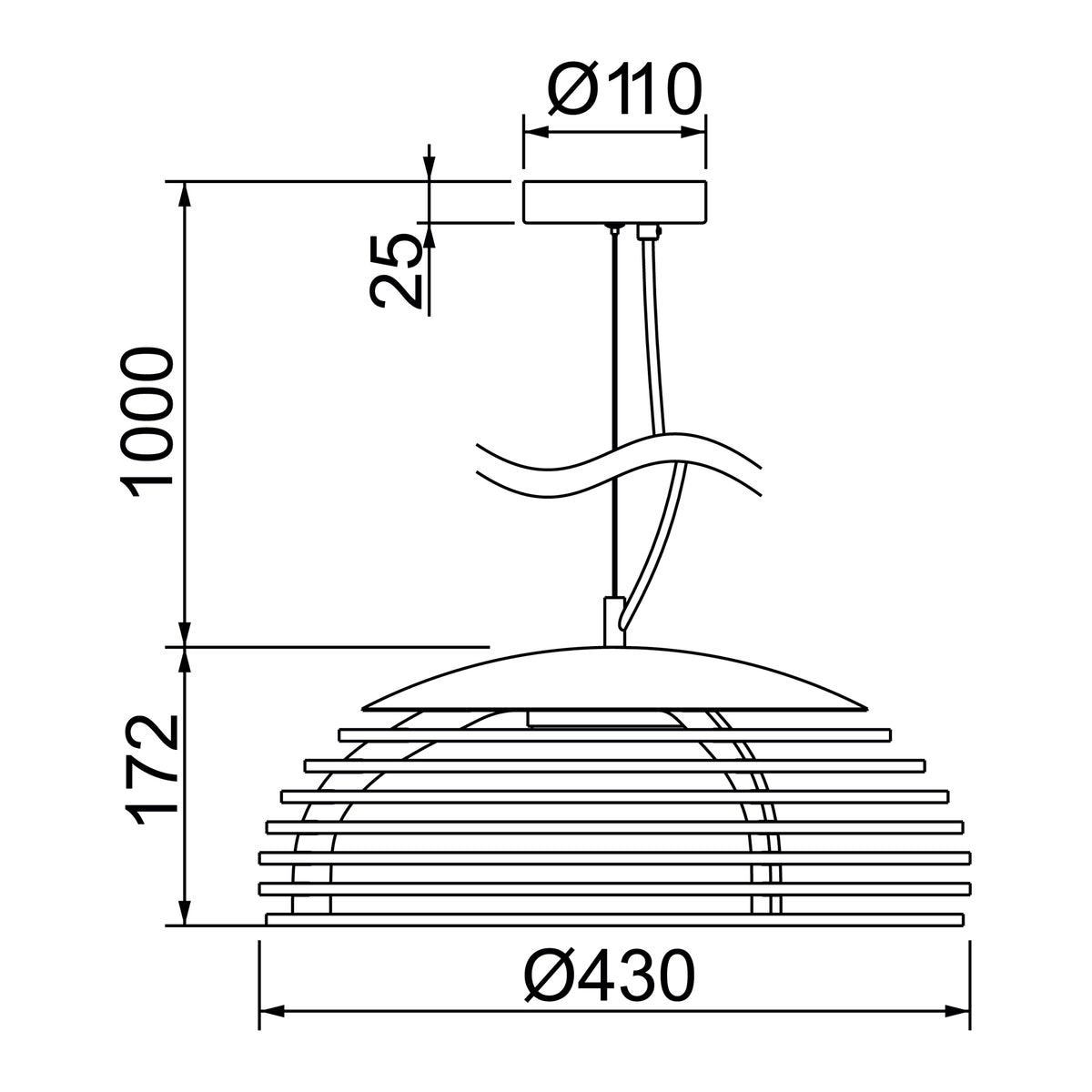 Suspension TEC, hêtre