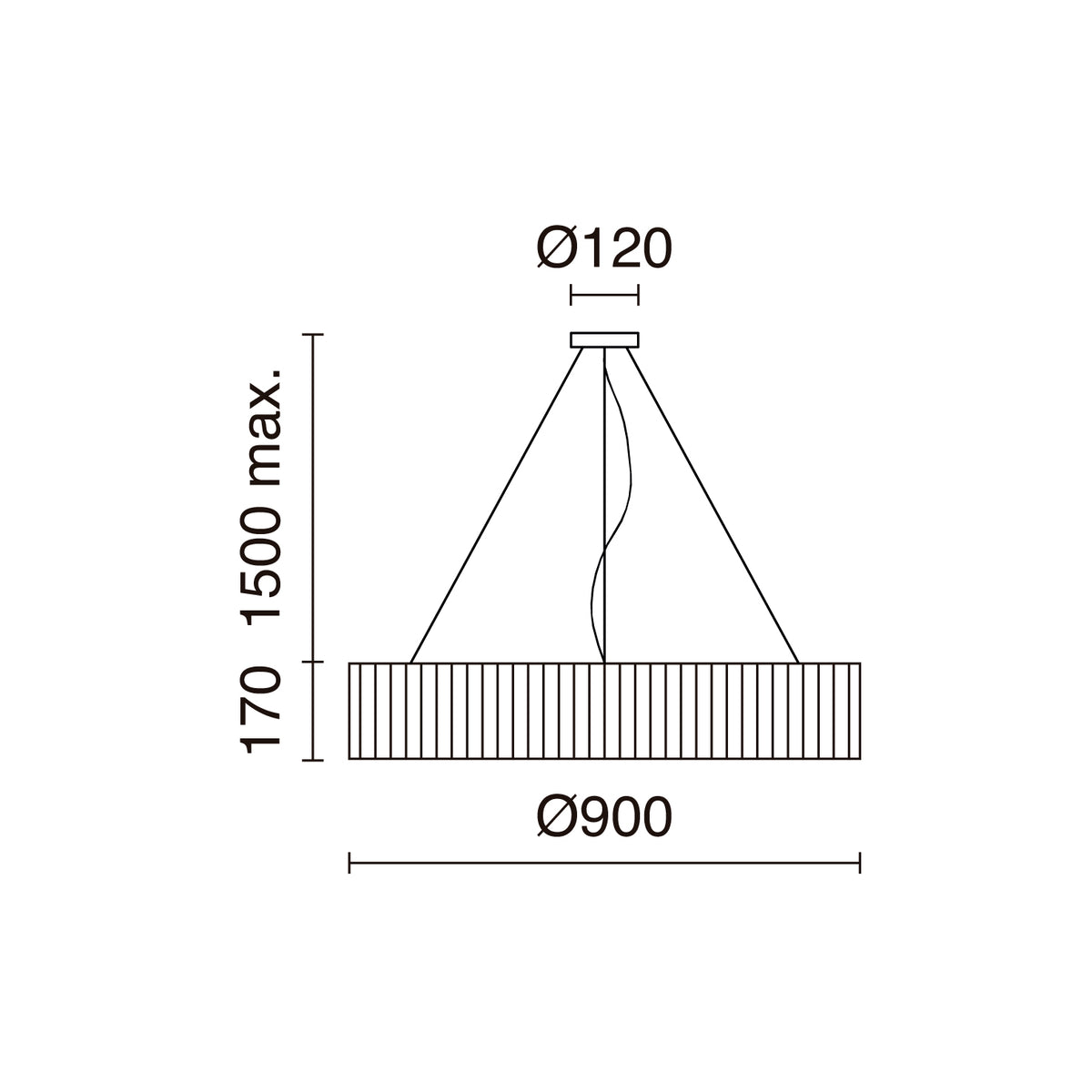 Suspension Vorada, 29 W