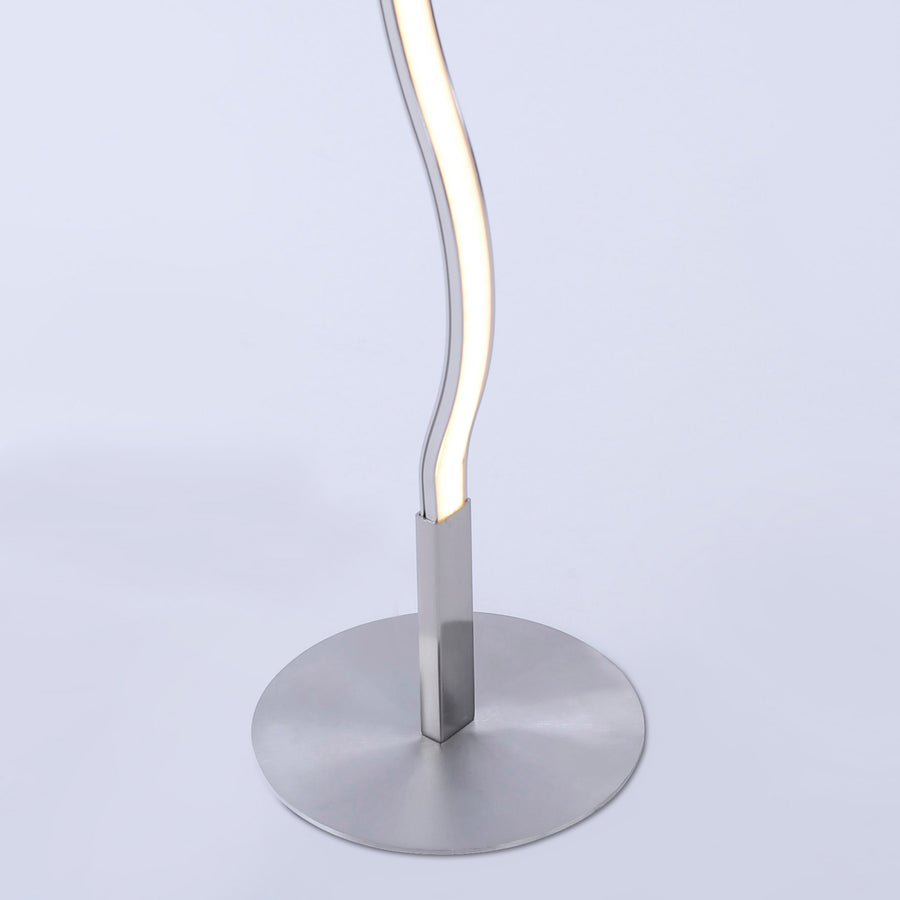 Lampadaire Wave acier