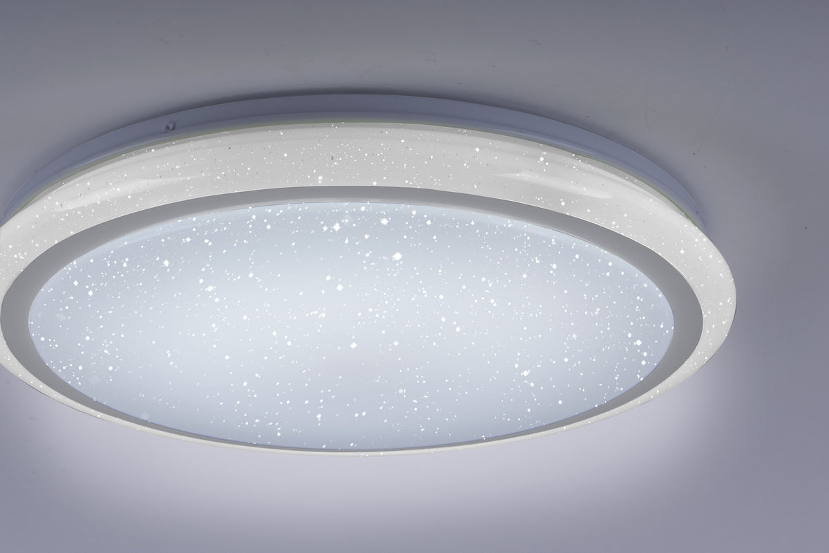 Plafonnier Luisa blanc, L 40 cm