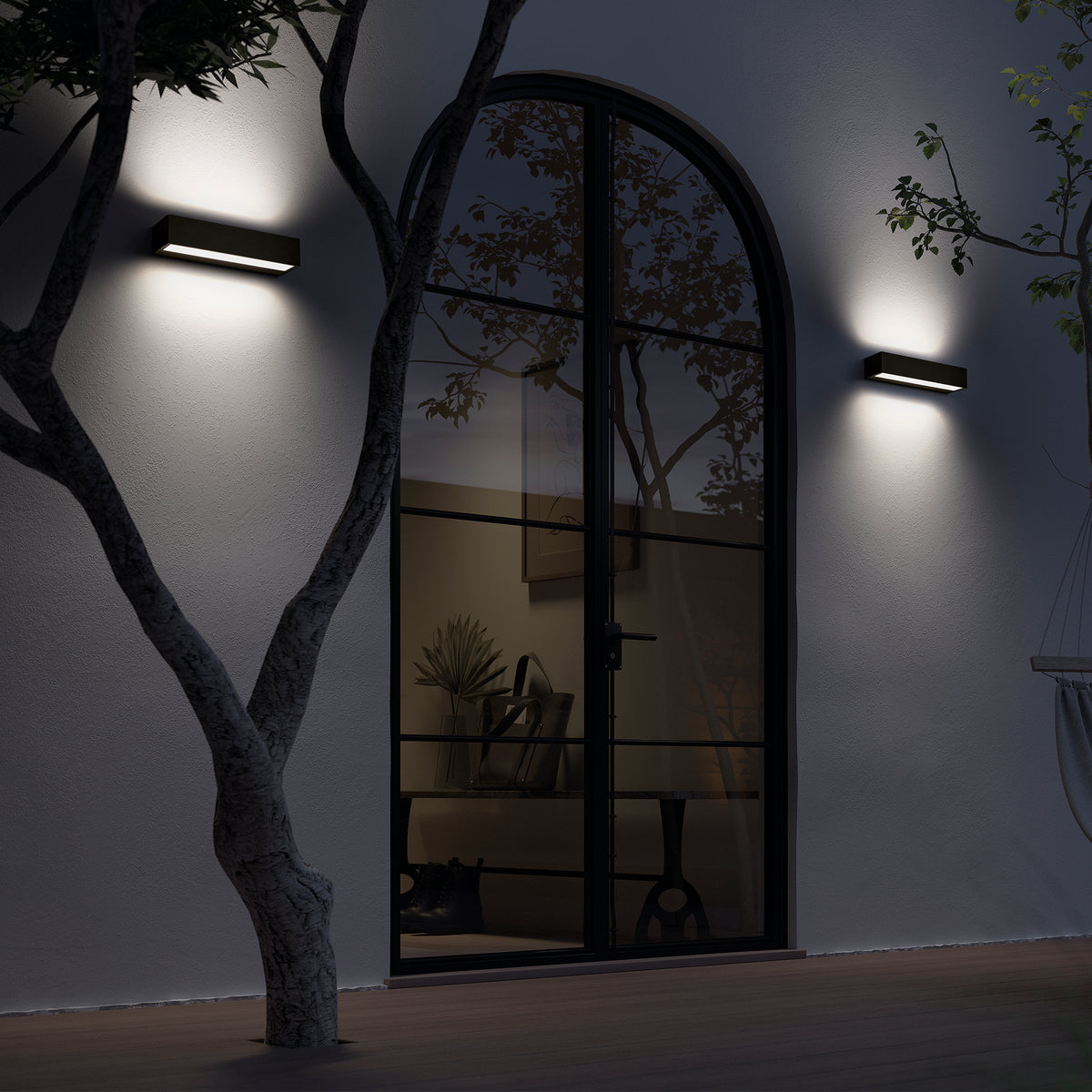 Applique extérieure Croma IP65, noir, 9 W