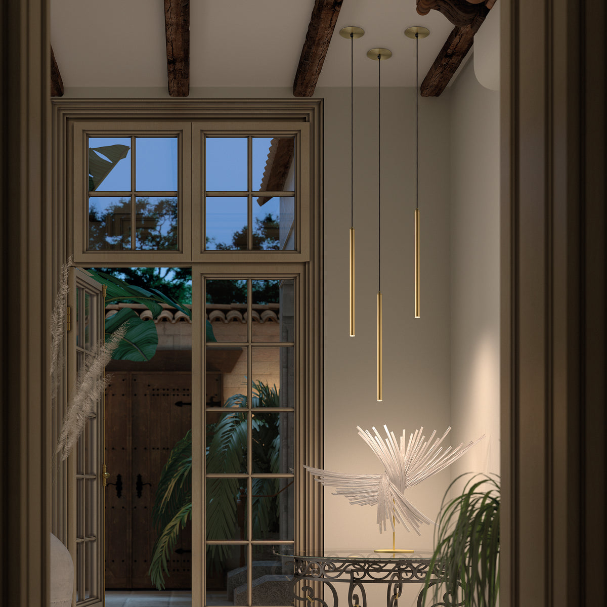Suspension Tania, vert antique, version F
