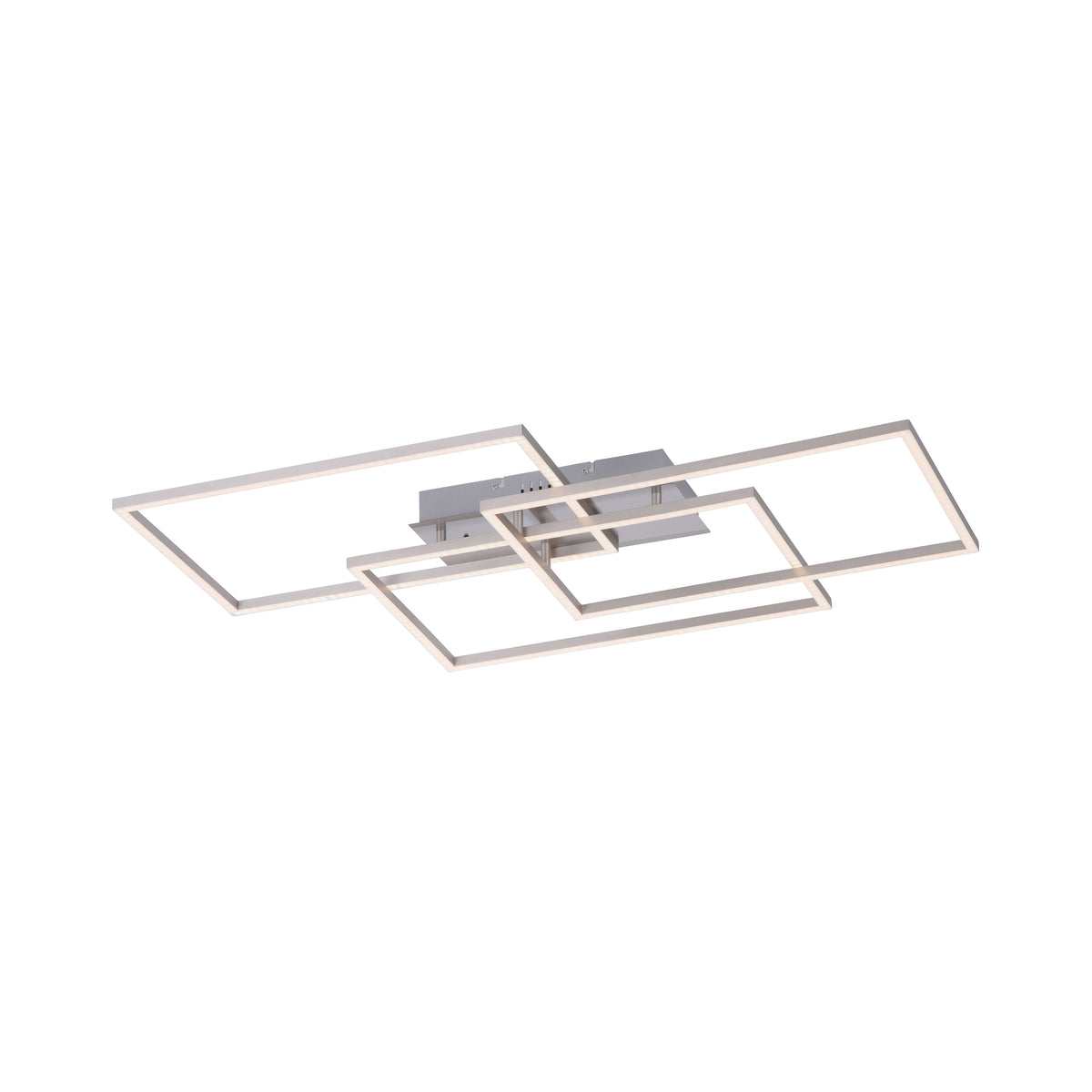 Plafonnier Iven acier, L 50 cm
