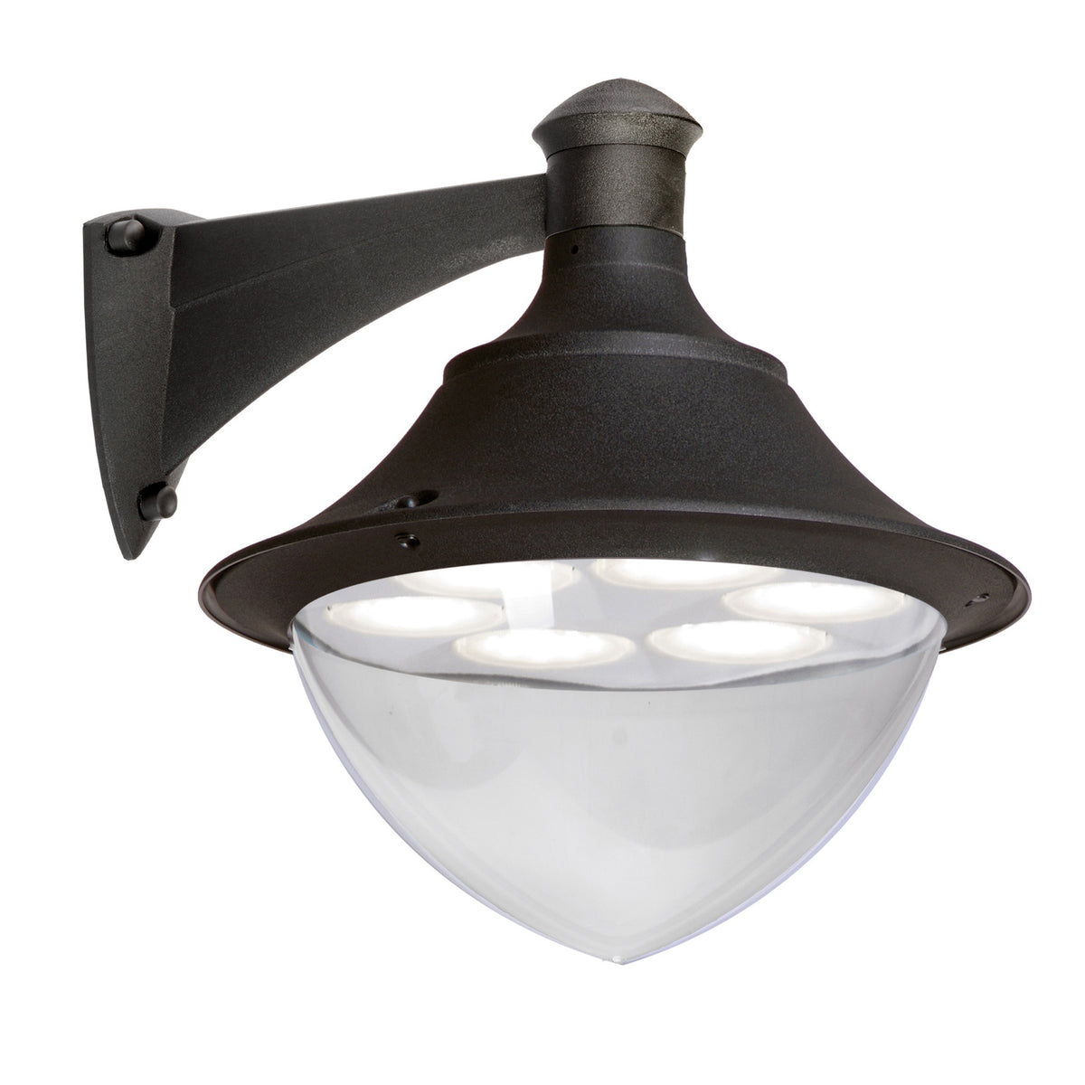 Applique extérieure Gunther 6 lumières IP65, noir