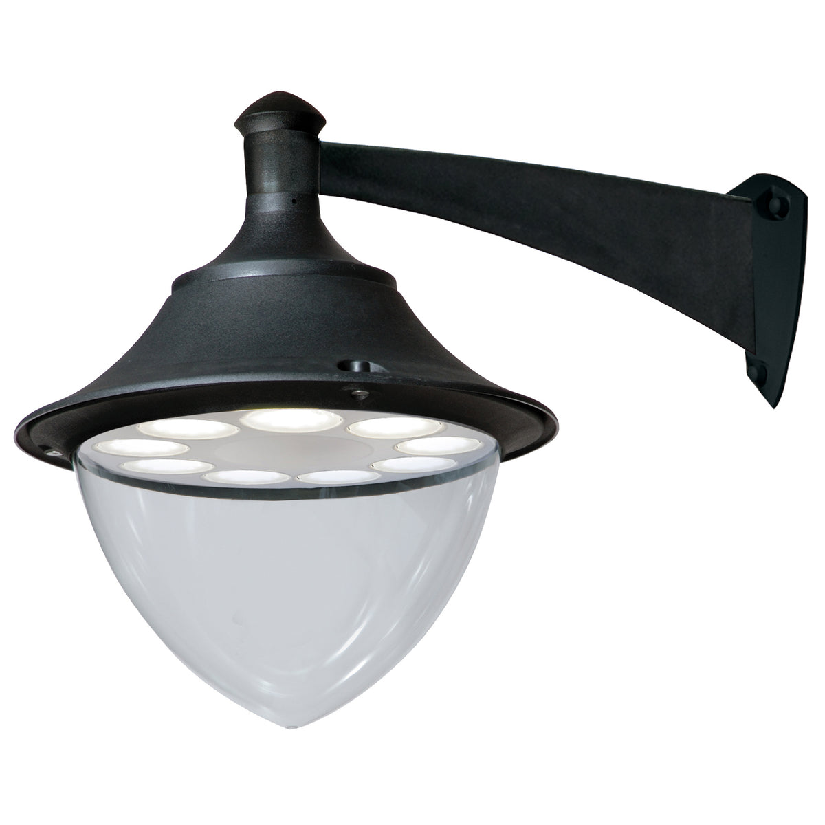 Applique extérieure Gunther 9 lumières IP65, noir