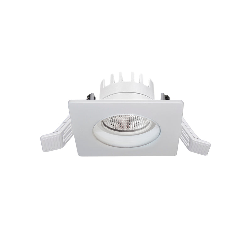 Spot encastrable Inel carré IP65, LED intégrée, variable 1-10 V