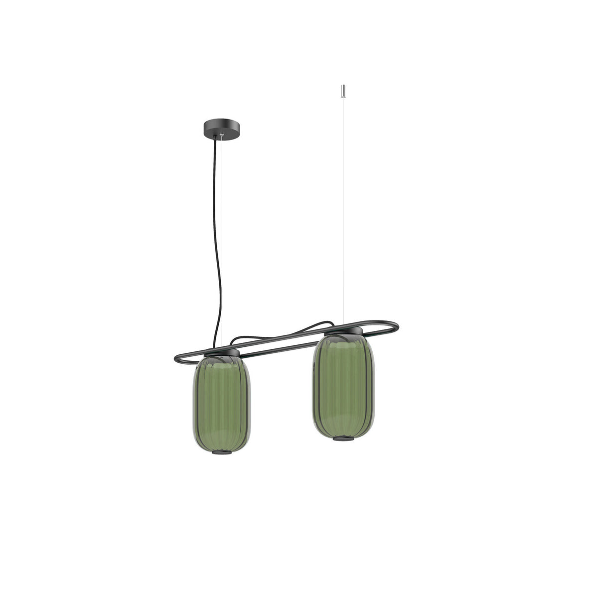 Suspension Krista 2 lumières, H 30 cm