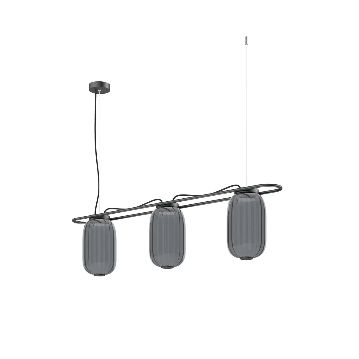 Suspension Krista 3 lumières, H 30 cm