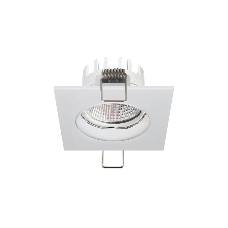 Spot encastrable Nix carré, LED intégrée, variable