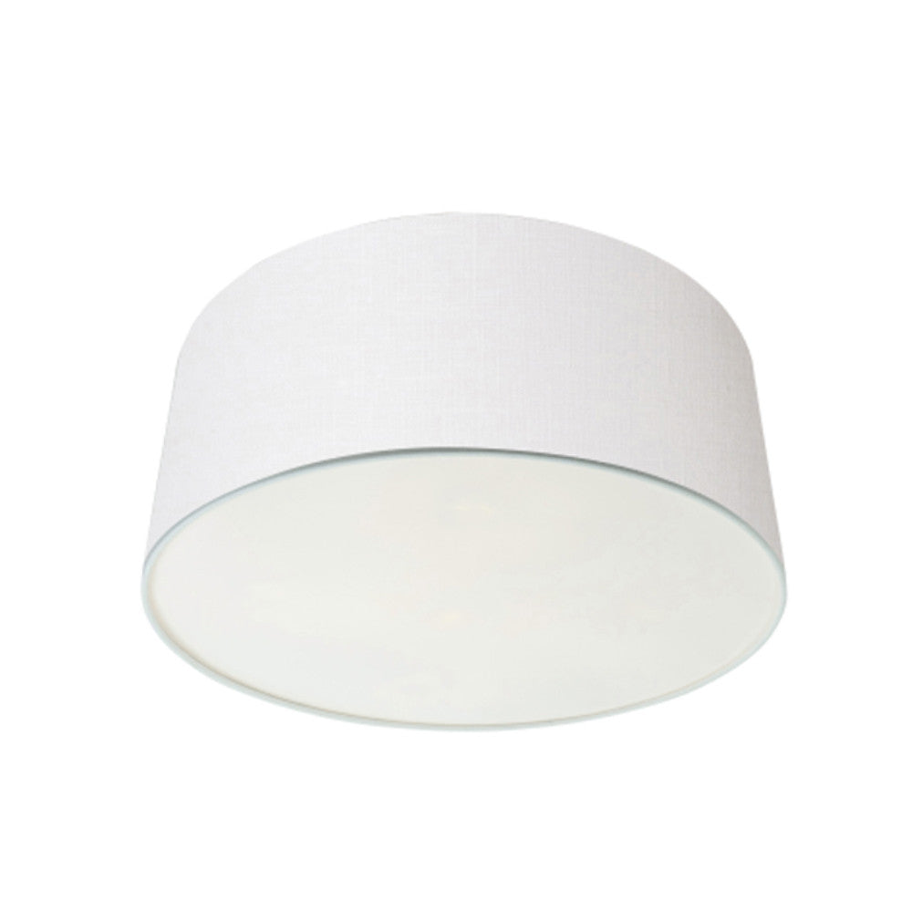 Vue de dessous montrant le diffuseur blanc et l’intérieur de l’abat-jour.
