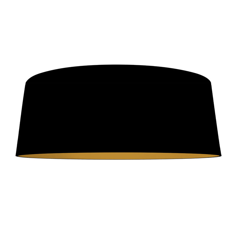 Lampenschirm K2013SS – schwarzes Leinen mit goldener Innenseite Ø60 cm