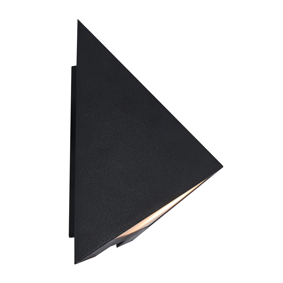Profil latéral de l'applique noire, finesse du boîtier texturé