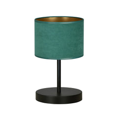 Nachttischlampe Hilde schwarz und grün