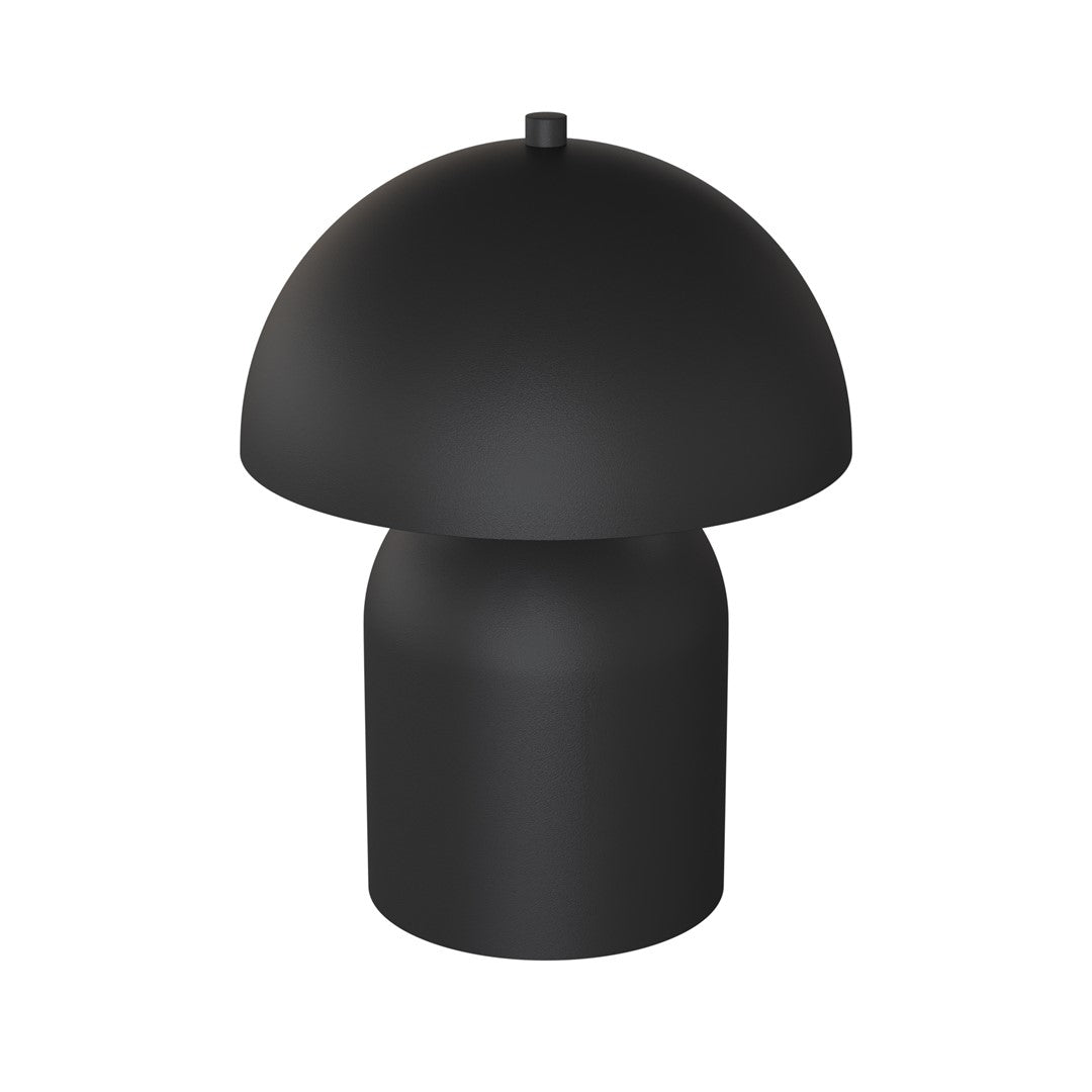 Même lampe présentée de trois quarts, soulignant sa silhouette arrondie