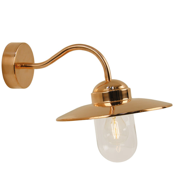 Applique extérieure Luxembourg cuivre, verre, IP54