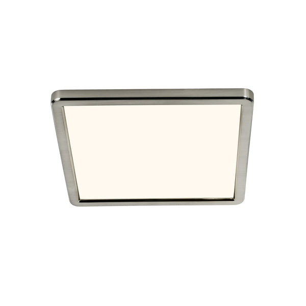 Plafonnier LED Oja 29 Square variable 3 niveaux 3000 ou 4000K nickel brossé