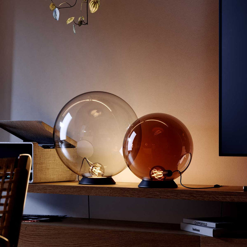 Lampe à poser Orb globe en verre